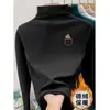 Camiseta Básica para Niños y Niñas Cuello Medio para Mujer Niña Estilo Vaquero Otoño e Invierno Terciopelo Niña Top de Moda Versátil