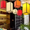 Linterna Estilo Chino Imitación Piel de Oveja Impermeable para Catering Araña Estilo Antiguo Linterna Cuadrada Linterna de Palacio Linterna Estilo Retro