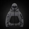 Moda Transfronteriza Otoño e Invierno Europea y Americana Sudadera con Capucha y Máscara Ninja de Polar Bolsillo Empalmado Cardigan con Doble Capucha Sudadera