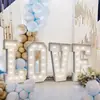 Luzes Decorativas de Letras em Inglês em Placa de Espuma (KT Board) para Festa de Aniversário, Formatura, Luzes de Números, Iluminação para Ambiente, Surpresa, Decoração de Cena de Pedido