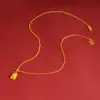 Colar Banhado a Ouro Estilo Chinês Conjunto Pequeno de Barras de Ouro para Mulheres Brincos Versáteis de Longa Duração Pulseira Liga de Cobre Joias de Ouro de Imitação