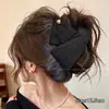 Pinza Triangular para el Cabello con Estampado de Leopardo Estilo Coreano para Mujer, Modelo Nuevo de Alta Gama 2026, Pinza de Tiburón Grande para la Parte Posterior de la Cabeza, Accesorio para el Cabello de Primavera y Verano