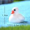 Nuevo mini pato de dibujos animados micro paisaje suculenta decorativa pequeños adornos lindo pato diy hecho a mano resina pequeños accesorios