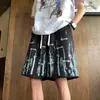 Pantalones Casuales de Hombre Verano Nuevo Estilo Americano Moderno Sueltos Rectos Shorts de Cinco Puntos Casual Versátil Shorts Deportivos