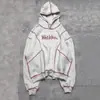 Estilo Europeo y Americano Otoño e Invierno Costura Exterior Bordado de Letras Sudadera con Capucha para Hombre y Mujer Tendencia Callejera Hip-Hop Marca Sudadera para Hombre y Mujer