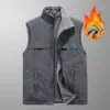 Chaleco Reversible de Lana para Trabajo con Logo Venta de Exposición Tienda 4S Chaleco con Lana Gruesa y Texto Impreso