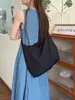 Bolsa de hombro única de lona con diseño de cuadros de burbujas calados, para el verano, en colores dulces y frescos, bolsa cruzada