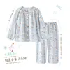 Pijama para niñas, estilos de primavera y otoño, algodón nube, manga larga, corte holgado, nueva colección de otoño, ropa de estar popular para niñas mayores