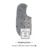 Calcetines Antideslizantes Coreanos, Calcetines Tipo Barco para Mujer, Malla, Transpirables, Letra R de Dibujos Animados, Cabeza de Osito, Calcetines de Algodón Dongdaemun