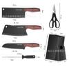 Juego de cuchillos de acero inoxidable Yangjiang para el hogar, utensilios de cocina multifuncionales, cuchillo de cocina, cuchillo para huesos, afilador, cuchillo de chef