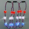 Collar de estrella de cinco puntas LED Día de la Independencia de Estados Unidos collar luminoso collar festivo accesorios para animar venta al por mayor