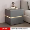 Mesita de noche de acero inteligente, no requiere instalación, arte en hierro, estilo crema, simple y moderno, gabinete de almacenamiento para dormitorio sin formaldehído