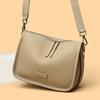 Comercio Exterior Nueva Capa Superior Piel de Vaca Bolso de Hombro para Mujer Combinable Cuero Genuino Bolso Cruzado Simple Gran Capacidad Ligero Bolso para Mujer Lote