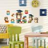 Adesivos Divertidos de Coruja Raposa Animais Decoração de Parede para Quarto de Crianças Quarto de Dormir Casa Papel de Parede Autoadesivo