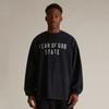 Camiseta Essentials Hhh da Marca Americana Trendy com Estampa de Letras Escondidas, Corte Solto, Tecido Pesado, Manga Longa, para Homens e Mulheres