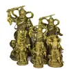 Figura de latón puro de Zhao Gongming Decoración del hogar Hogar Wu Cai Shen Estatua de Zhao Gongming Dios de la Riqueza de las Cinco Direcciones Regalo de Apertura
