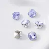 Pedrería sin base de Cristal K9, Pedrería Cuadrada con forma de Huevo de Paloma para Uñas, Accesorios para Uñas, Bolas de Pedrería para Uñas, Anillos Plateados