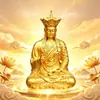 Directo de fábrica: Estatua de Buda Bodhisattva Ksitigarbha, adorno de aleación, decoración de mesa para adoración en casa, regalo, envío directo sin costuras
