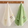 Toalha de Rosto Infantil Fleece de Coral Absorvente Sem Fiapos Macia para Limpar o Rosto Jardim de Infância Toalha de Mão para Bebê Toalha de Banho para Crianças