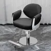 2025 Novo Modelo Cadeira de Salão de Beleza Moderna Cadeira de Barbearia de Aço Inoxidável Cadeira Dedicada para Corte de Cabelo de Salão de Beleza