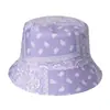 Nuevo Sombrero de Pescador con Costuras de Color Mixto Estampado de Anacardo Transfronterizo Europeo y Americano Amazon Sombrero de Sol Protección Solar Sombrero de Cuenca para Hombres y Mujeres Primavera y Verano