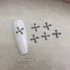 Estilo Punk Retrô Cruz Liga Metálica Decorações para Unhas Dourado Prata Pinos DIY Unhas Vestíveis Acessórios para Unhas Atacado