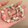 Pulseira Feminina de Concha de Férias Estrela Vidro com Contas Luxo Leve Nicho Requintado Alto Valor de Beleza Pulseira de Estudante