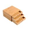 Caja de té tipo cajón de bambú para pasteles de té Pu'er, accesorios para juego de té, caja de té para el hogar de dos capas, tres capas, gabinete de almacenamiento para pasteles de té Pu'er
