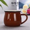 Taza de Cerámica Creativa con Tapa y Cuchara Taza de Café Taza de Agua Taza de Cerámica de Gran Vientre Desayuno Leche Taza de Porcelana Logo Impreso