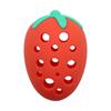 Suporte de Silicone para Esponja de Maquiagem Morango Porta-Pó Compacto Bandeja para Esponjas de Maquiagem Caixa de Armazenamento Portátil