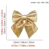 Novas Decorações de Natal Transfronteiriças Pingente de Laço Lantejoula Decoração DIY para Árvore de Natal Enfeites Pendurados de Laço