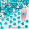 Joyería para Uñas de Celebridad de Internet Triángulo Grueso de 5*5mm Diamante de Fondo Plano de Cristal Serie Super Brillante Accesorios para Uñas Portátiles Venta al por Mayor