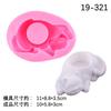 Tridimensional dos desenhos animados base de gato silicone molde caneta titular caixa de armazenamento vela aromaterapia molde de sabão artesanal