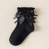 Calcetines de Encaje para Niñas Estilo Coreano Lolita Calcetines Infantiles Niña Pequeña Lazo Encaje Bebé Princesa Calcetines para Bebé