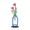 Adornos de Florero Impresos Coloridos para Entrada, Sala de Estar, Nuevo Modelo 2026 para Sala de Estar, Dormitorio, Escritorio de Oficina, Decoraciones Florales Creativas