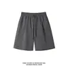 Pantalones de Chándal de Verano para Hombre con Corte Diagonal y Dobladillo Curvo, Pantalones Largos Deportivos de Marca Trendy de Corte Limpio para Verano, Pantalones Casuales de Pierna Recta Color Café