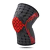 Joelheiras de Tricô de Nylon Esportivo Suporte com Mola Barra de Silicone Anel de Silicone Antiderrapante Suporte para Joelheira de Fitness