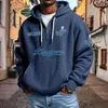 Ropa Nueva para Hombre Transfronteriza Amazon Más Vendida Cremallera Multibolsillo Nueva Sudadera Tendencia de Comercio Exterior Sudadera Serie NFL