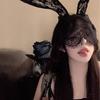 Corea del Sur encaje antifaz horquilla diadema orejas de conejo lindas diadema orejas de gato celebridad de internet COS foto maquillaje tocado