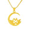 Novo produto Pingente de cisne duplo feminino imitação de ouro areia vietnamita pingente de lua crescente banhado a ouro japonês e coreano acessórios transfronteiriços
