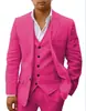 Fábrica de Origen Hecho a Medida Chaqueta de Traje para Hombre de Dos Botones con Estampado Digital Conjunto de Tres Piezas Tallas Grandes Venta al Por Mayor