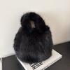 Bolsa Fluffy Advanced Sense Niche Bolsa Fluffy Feminina Inverno 2024 Nova Bolsa Fluffy Moda Bolsa Bucket