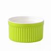 Tazón pequeño para hornear Stripe Shufulei transfronterizo de doble pared para leche, huevo al vapor, taza para pudín, vajilla para horno, para hornear en casa, tazón para helado