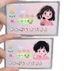 Portatarjetas Transparente Creativo Antimagnético para Tarjetas Bancarias Tarjeta IC Tarjeta de Identificación Tarjeta de Autobús Tarjeta de Membresía Tarjeta de Comida Funda Protectora
