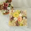 Caja de Regalo Cuadrada de Acrílico con Flor Eterna para el Día de San Valentín Chino, Flores Hechas a Mano, Regalo para el Día de San Valentín 520, Envío Directo de una Pieza con Envío Gratis