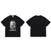 Suministro Mayorista Transfronterizo de Marca de Moda, Dropshipping de Comercio Exterior, Camiseta de Manga Corta Pesada Bape Cabeza de Mono Tiburón 260g 25