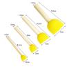 Pincel de esponja redondo para pintar cabeza de hongo sello pincel de esponja para pintar niños jardín de infantes educación temprana DIY hecho a mano frotar
