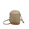 Fabricante de Bolsos de Cuero Genuino Transfronterizos para Mujer al por Mayor Bolso Retro para Teléfono Móvil de Mujer Bolso Cruzado Mini Bolso de Hombro Estilo Occidental con Textura