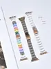 Nova Pulseira Apple Watch para Mulheres Pulseira Transparente Arco-Íris Pulseira iWatch1-7SE