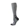 Calcetines atléticos de compresión para mujer, de color liso, para todas las estaciones, engrosados, con bloques de color y diseño de rizo en la planta, que ofrecen absorción del sudor y control de olores, y proporcionan compresión duradera